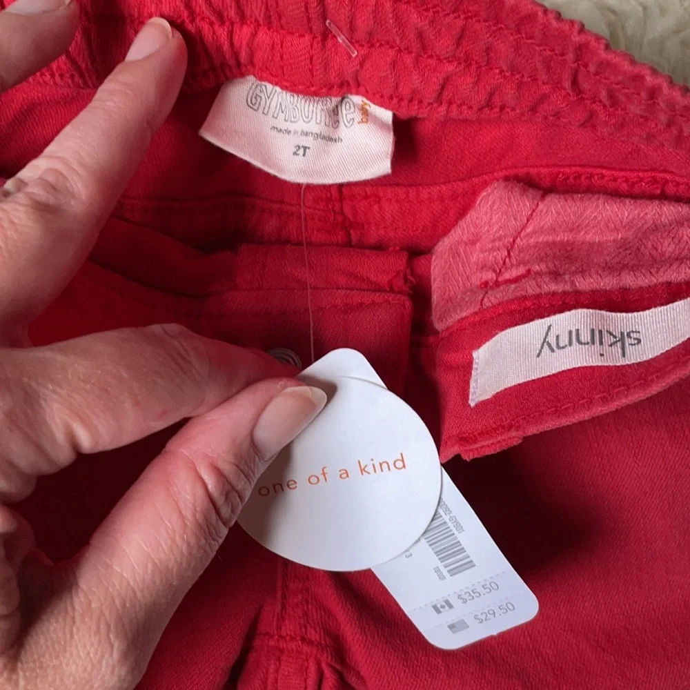 NWT Red Skinny Jeans Sz 2T